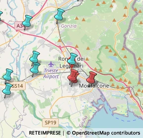Mappa Via Volontari della Libertà, 34077 Ronchi dei Legionari GO, Italia (5.67765)