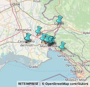 Mappa Via Volontari della Libertà, 34077 Ronchi dei Legionari GO, Italia (6.97364)