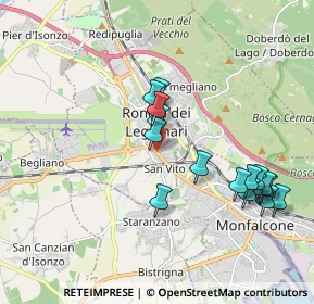 Mappa Via Volontari della Libertà, 34077 Ronchi dei Legionari GO, Italia (1.90063)