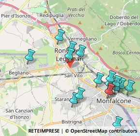 Mappa Via Volontari della Libertà, 34077 Ronchi dei Legionari GO, Italia (2.5955)