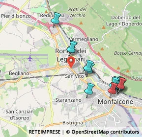Mappa Via Volontari della Libertà, 34077 Ronchi dei Legionari GO, Italia (2.04231)