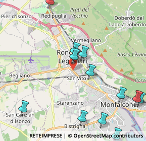 Mappa Via Volontari della Libertà, 34077 Ronchi dei Legionari GO, Italia (2.56357)