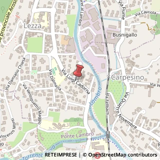 Mappa Via Luigi Cadorna,  18, 22036 Ponte Lambro, Como (Lombardia)