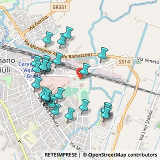 Mappa Piazza Lanceri D'Aosta, 33052 Cervignano del Friuli UD, Italia (0.52963)