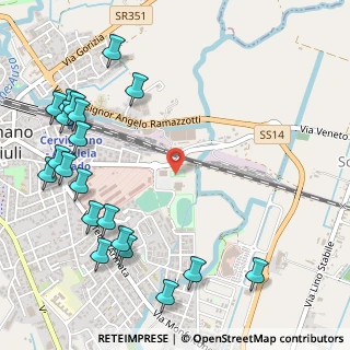 Mappa Piazza Lanceri D'Aosta, 33052 Cervignano del Friuli UD, Italia (0.7065)