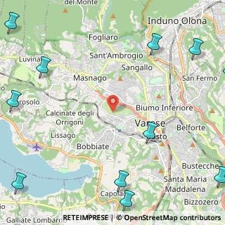 Mappa Via dei Campigli, 21100 Varese VA, Italia (3.86923)