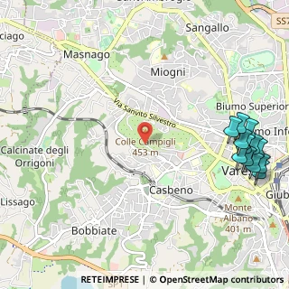 Mappa Via dei Campigli, 21100 Varese VA, Italia (1.505)