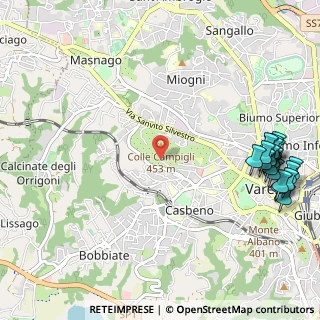 Mappa Via dei Campigli, 21100 Varese VA, Italia (1.49579)