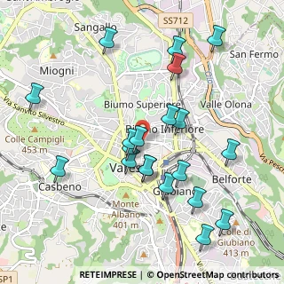 Mappa Via Giuseppe Speroni, 21100 Varese VA, Italia (1.0145)