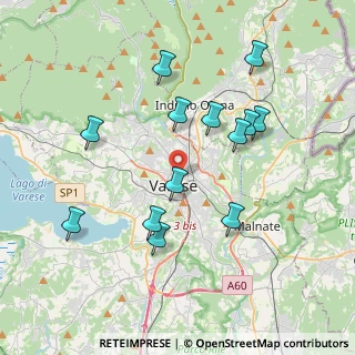 Mappa Via Giuseppe Speroni, 21100 Varese VA, Italia (3.72846)
