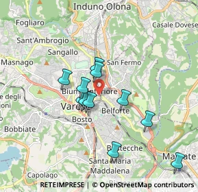 Mappa Via Ulisse Merini, 21100 Varese VA, Italia (1.48364)