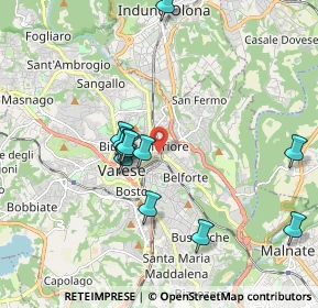 Mappa Via Ulisse Merini, 21100 Varese VA, Italia (1.76917)