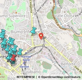 Mappa Via Ulisse Merini, 21100 Varese VA, Italia (0.8295)
