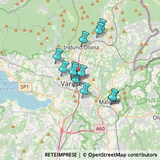 Mappa Via Ulisse Merini, 21100 Varese VA, Italia (2.685)