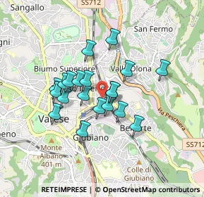 Mappa Via Ulisse Merini, 21100 Varese VA, Italia (0.6685)