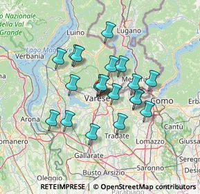 Mappa Via Ulisse Merini, 21100 Varese VA, Italia (10.6245)