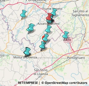 Mappa Via Villanova, 33076 Pravisdomini PN, Italia (6.478)