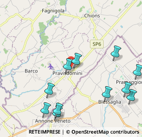 Mappa Via Villanova, 33076 Pravisdomini PN, Italia (2.46091)