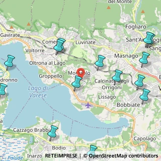 Mappa Via dei Boschi, 21020 Casciago VA, Italia (2.93357)