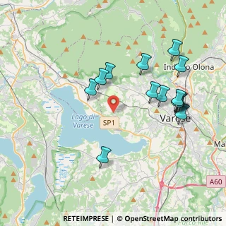 Mappa Via dei Boschi, 21100 Varese VA, Italia (3.96286)