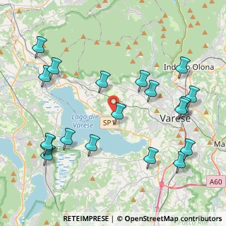Mappa Via dei Boschi, 21100 Varese VA, Italia (4.88789)