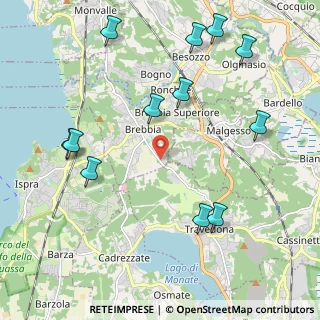 Mappa Via del Ponticello, 21020 Brebbia VA, Italia (2.45833)