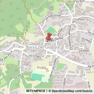 Mappa Via Ospitale, 2b, 31030 Borso del Grappa, Treviso (Veneto)
