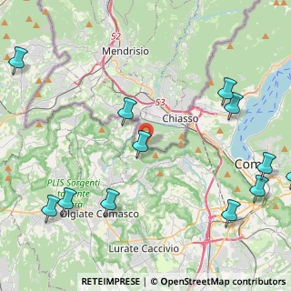 Mappa Via per la Svizzera, 22020 Colverde CO, Italia (5.85167)