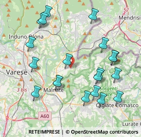 Mappa Via Alessandro Volta, 21050 Cantello VA, Italia (4.3925)