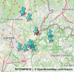 Mappa Via Alessandro Volta, 21050 Cantello VA, Italia (3.55364)