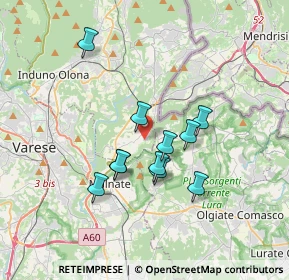 Mappa Via Alessandro Volta, 21050 Cantello VA, Italia (2.85909)