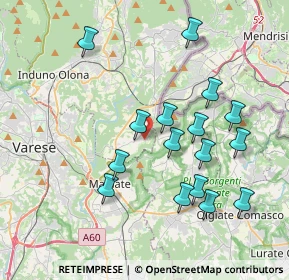 Mappa Via Alessandro Volta, 21050 Cantello VA, Italia (3.78)