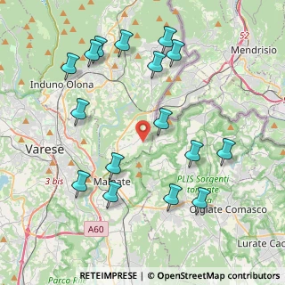 Mappa Via Alessandro Volta, 21050 Cantello VA, Italia (4.495)