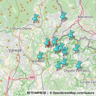 Mappa Via Alessandro Volta, 21050 Cantello VA, Italia (3.52846)