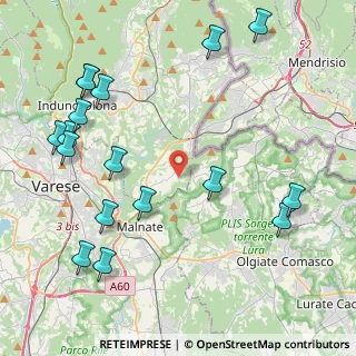 Mappa Via Alessandro Volta, 21050 Cantello VA, Italia (5.26765)