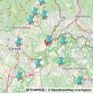 Mappa Via Alessandro Volta, 21050 Cantello VA, Italia (5.29182)