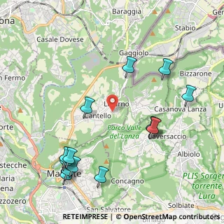 Mappa Via Alessandro Volta, 21050 Cantello VA, Italia (2.42071)