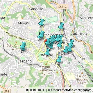 Mappa Via Vetera, 21100 Varese VA, Italia (0.6495)