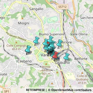 Mappa Via Carlo Cattaneo, 21100 Varese VA, Italia (0.502)