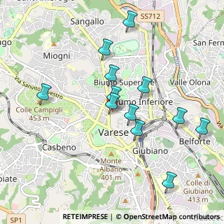Mappa Via Vetera, 21100 Varese VA, Italia (0.92417)