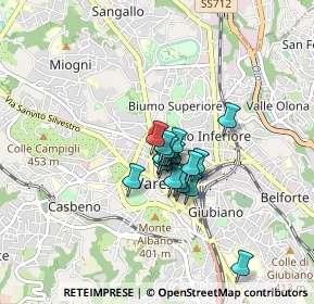 Mappa Via Vetera, 21100 Varese VA, Italia (0.50833)