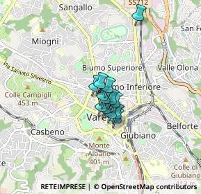 Mappa Via Vetera, 21100 Varese VA, Italia (0.42615)