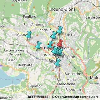 Mappa Via Vetera, 21100 Varese VA, Italia (0.99636)