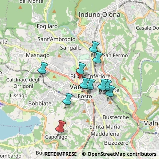 Mappa Via Vetera, 21100 Varese VA, Italia (1.46818)