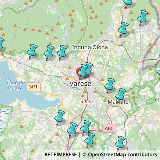 Mappa Via Vetera, 21100 Varese VA, Italia (5.70294)