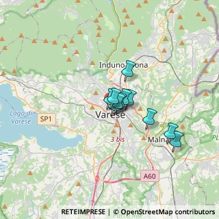 Mappa Via Vetera, 21100 Varese VA, Italia (1.92091)