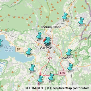 Mappa Via Vetera, 21100 Varese VA, Italia (4.61769)