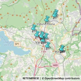 Mappa Via Vetera, 21100 Varese VA, Italia (2.68167)