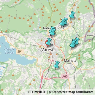 Mappa Via Vetera, 21100 Varese VA, Italia (3.57273)