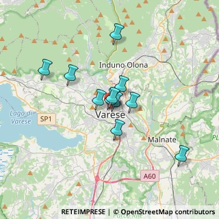 Mappa Via Vetera, 21100 Varese VA, Italia (2.57273)